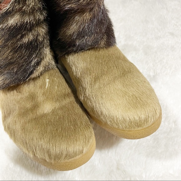 Pajar Canada Kim Red Fox Pony Hair Fur Winter Boots Size 38 - Picture 11 of 15